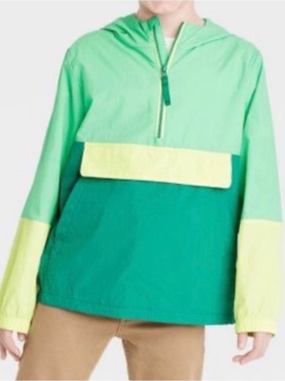 Cat & Jack Quarter Zip Pullover Colorblock  Rain Jacket